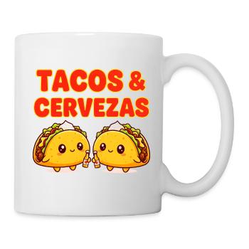 Süße Tacos & Cervezas Happy Mexican Food - Tasse - Weiß - Rechts