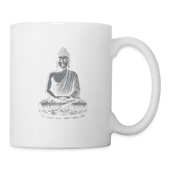 Buddha Calm Quote Tee - Mug - white - Right