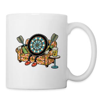 Dart & Chill - Tasse - Weiß - Rechts