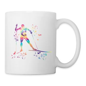 Ski de fond Ski de fond - Mug blanc - blanc - Droite