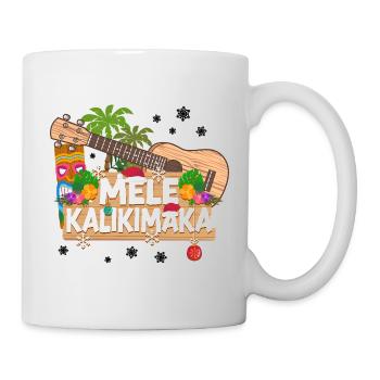 Hawaiian Ukulele Uke Christmas - Tasse - Weiß - Rechts