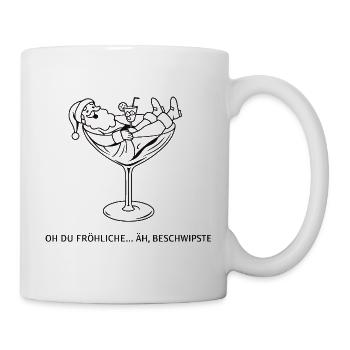 Weihnachts-Cocktail im Glas - Tasse - Weiß - Rechts