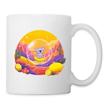 Koala im Glaskugel-Wunderland - Tasse - Weiß - Rechts