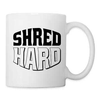 Shred Hard Snowboard Style - Tasse - Weiß - Rechts