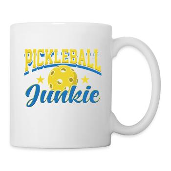 Pickleball Junkie Retro Sports Design - Mug - white - Right