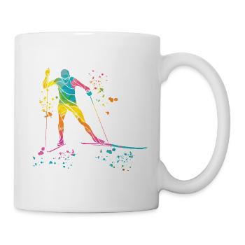 Ski de fond Ski de fond - Mug blanc - blanc - Droite