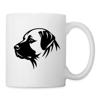 Kangal Hundeporträt Seitlich - Tasse - Weiß - Rechts