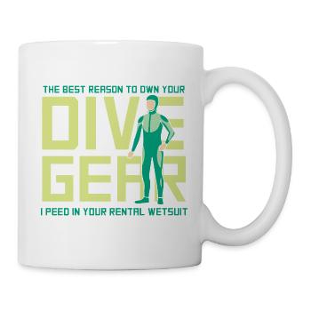 Diving Diver Snorkeling Recreational Diver - Mug - white - Right
