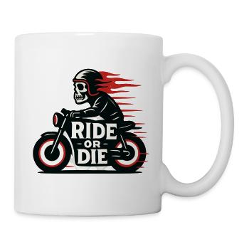 Ride or Die - Moto - Biker - Tasse - Weiß - Rechts