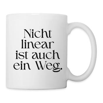 Nonlinear is also a way to neurodivergent - Mug - white - Right