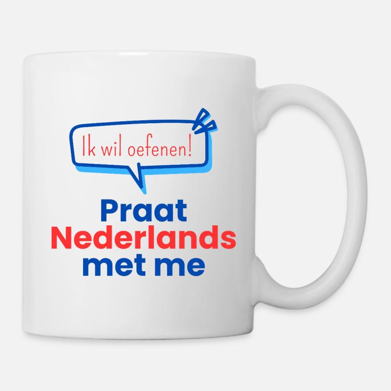 Parle néerlandais avec moi - Mug blanc - blanc