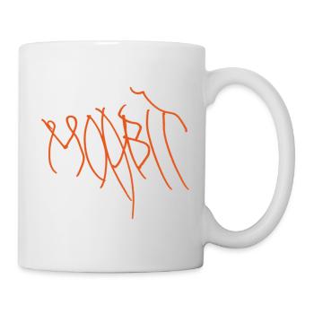 Lignes de graffiti orange Moabit Berlin - Mug blanc - blanc - Droite