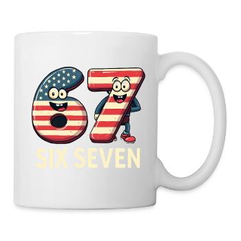 US Flag 67 Memes Six Seven - Mug - white - Right