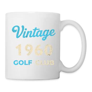 Vintage 1960 Golf Club Retro Geburtsjahr Geschenk - Tasse - Weiß - Rechts