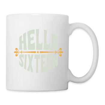 Bonjour Sixteen 16 Years Retro - Mug blanc - blanc - Droite