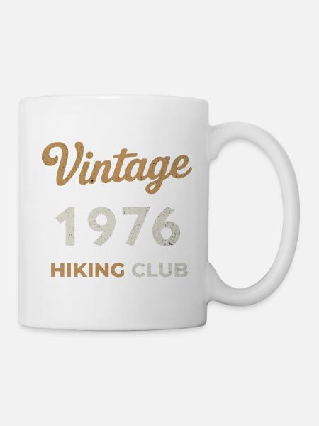 Vintage 1976 – Sailing Club Retro Geburtsjahr - Tasse - Weiß