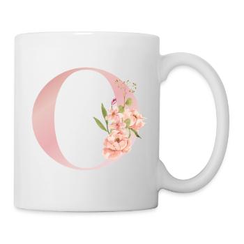 C Floral Pastel Monogram - Mug - white - Right