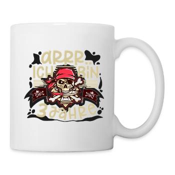 3ème anniversaire Pirate - Mug blanc - blanc - Droite