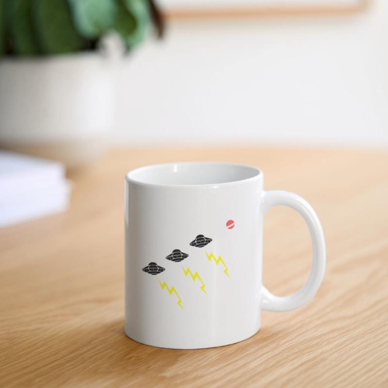 UFO Invasion Lightning Attack Alien Vector Mug