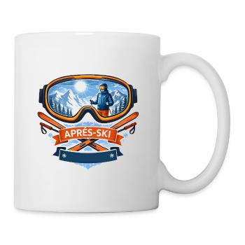 Apres Ski Comic Design - Tasse - Weiß - Rechts