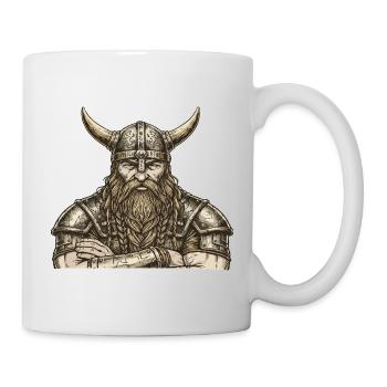 Légende viking viking marin Odin Raven Fighter - Mug blanc - blanc - Droite