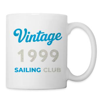 Millésime 1999 – Année de naissance rétro du Yachting Club - Mug blanc - blanc - Droite