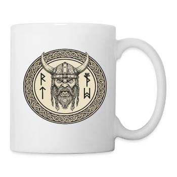 Légende viking viking marin Odin Raven Fighter - Mug blanc - blanc - Droite