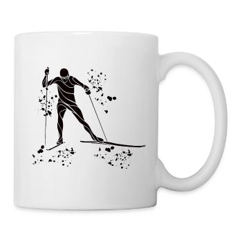 Ski de fond Ski de fond - Mug blanc - blanc - Droite