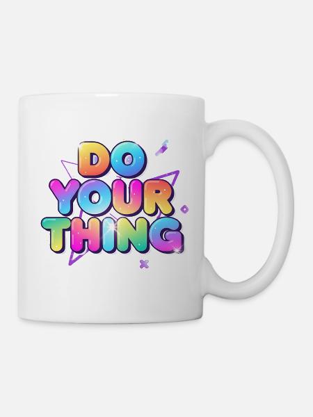 Mach Dein Ding Farbexplosion - Tasse - Weiß
