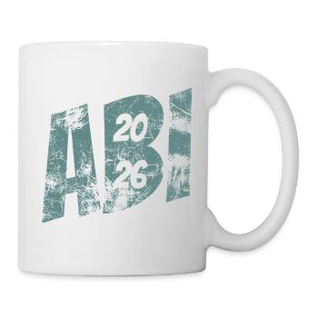 Abi 2026 - Abitur - Geschenk - Tasse - Weiß - Rechts