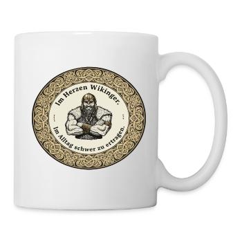 Légende viking viking marin Odin Raven Fighter - Mug blanc - blanc - Droite
