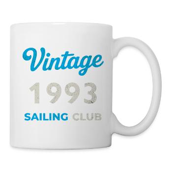 Vintage 1993 – Sailing Club Retro Year of Birth - Mug - white - Right