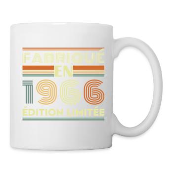 1966 Vintage Retro Geburtstagsgeschenk - Tasse - Weiß - Rechts