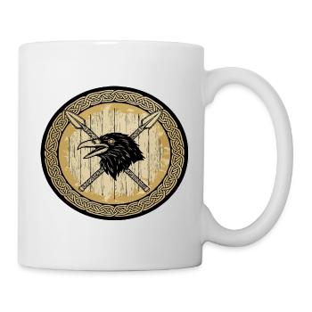 Légende viking viking marin Odin Raven Fighter - Mug blanc - blanc - Droite