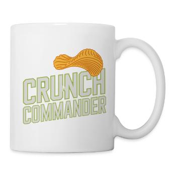  Crunch Commander Knabber Chips Fan Snack - Tasse - Weiß - Rechts