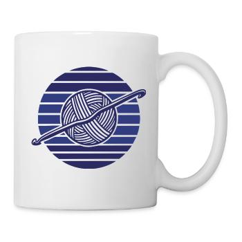 Coucher de soleil pour les amateurs de fils au crochet drôles au crochet - Mug blanc - blanc - Droite