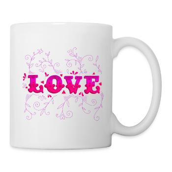 Cute Love Heart Valentine day - Mug - white - Right