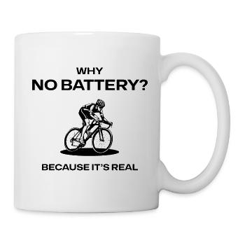 Cyclist silhouette - Tasse - Weiß - Rechts