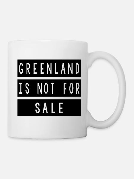 Greenland Is Not For Sale T-shirt - Mug blanc - blanc