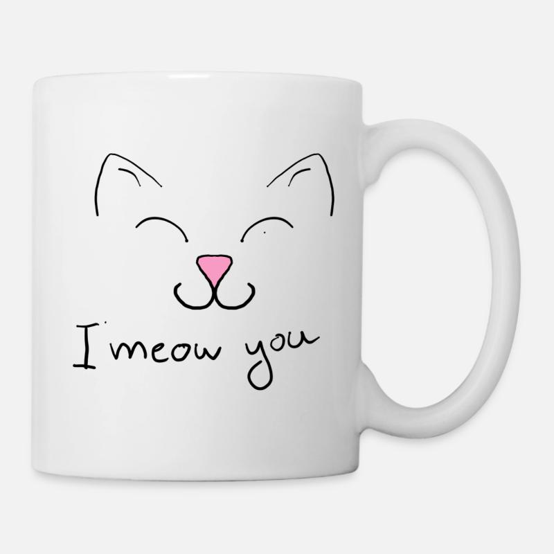 Je te miaule - Mug blanc - blanc