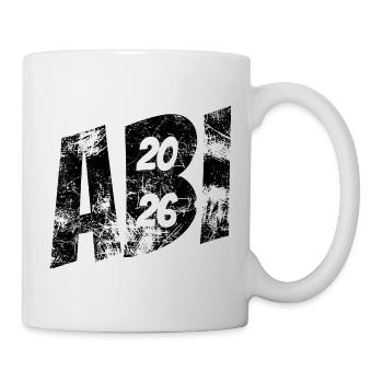 Abi 2026 - Abitur - Geschenk - Tasse - Weiß - Rechts