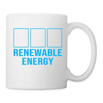 Renewable energies, solar cells, photovoltaics - Mug - white - Right