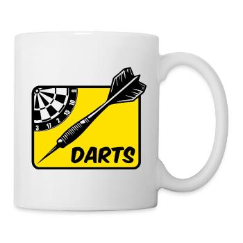 Fléchettes, fléchettes - Mug blanc - blanc - Droite