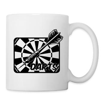 Fléchettes, fléchettes, fléchettes - Mug blanc - blanc - Droite
