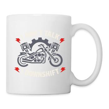 Why we ride motorcycles, - Mug - white - Right