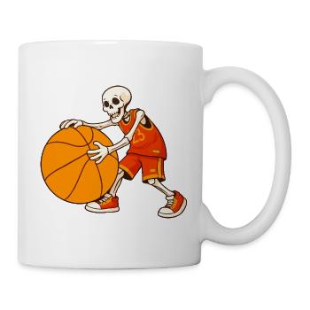 Skeleton Basketball Player Street Style - Mug - white - Right
