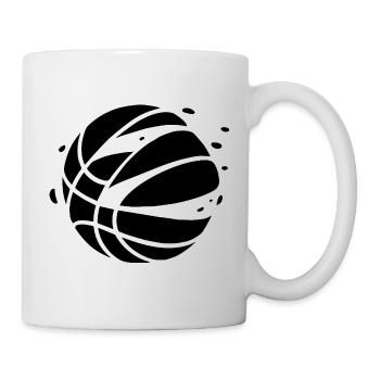 Minimal Basketball Sports Ball Design - Mug - white - Right