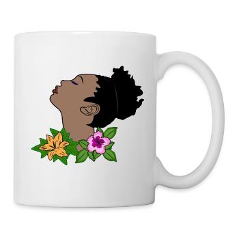 woman portrait - Mug - white - Right