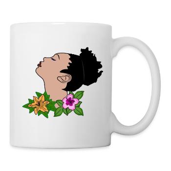 Portrait vectoriel - Mug blanc - blanc - Droite