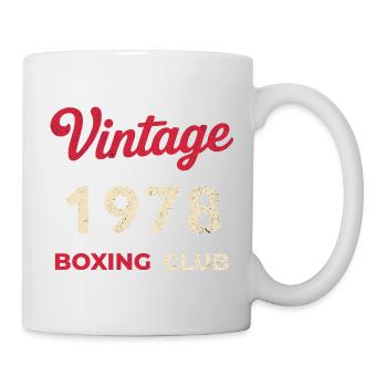Vintage 1978 – Année de naissance rétro du Boxing Club - Mug blanc - blanc - Droite